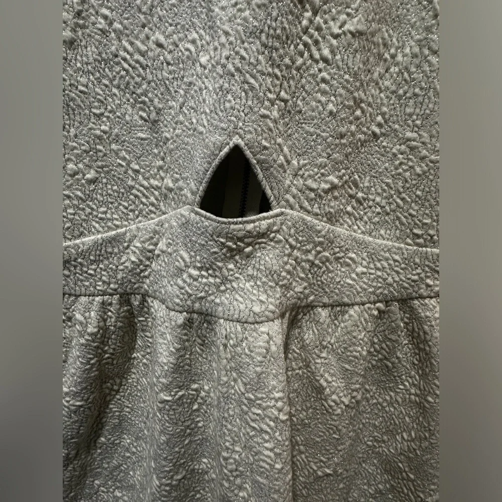 NWT Xhilaration Ivory Sleeveless Floral Embroidered Dress - Picture 5 of 11